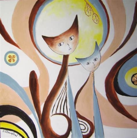 Les Chats Peinture Par G Raldine Streichert Artmajeur