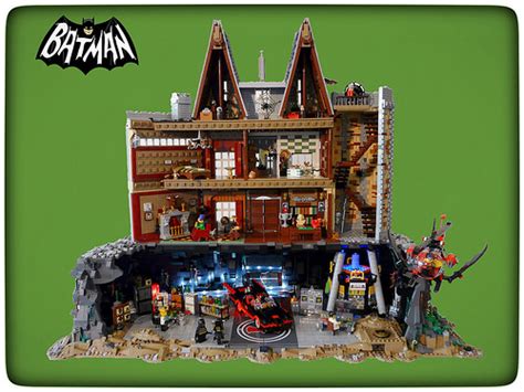 Amazingly detailed 1966 Batman's Wayne Manor in LEGO - The Brothers ...