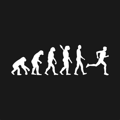 Evolution running - Running - T-Shirt | TeePublic