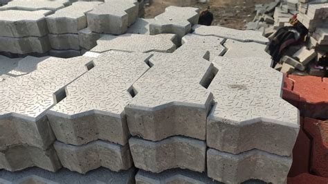 Concrete Black Max Quantity Zig Zag Interlocking Paver Block Thickness