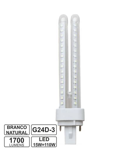 Lampada Led G24 15W 4000K 1540lm