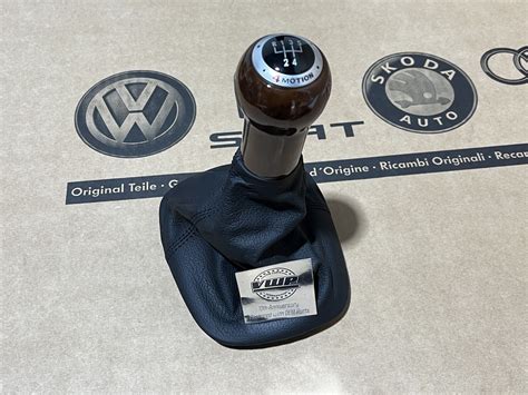 Vw Golf Mk Bora Motion Speed Wooden Gear Knob Leather Gaitor