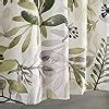 Amazon Estmy Sage Green Leaf Plant Fabric Shower Curtain