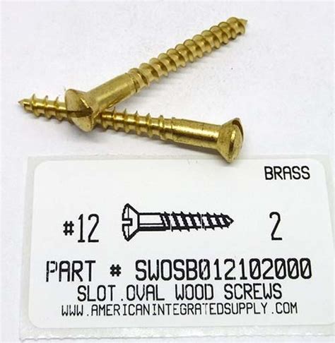 Oval Head Brass Wood Screws American Integrated Supply