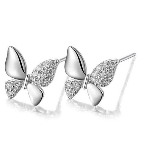 Dazzling Butterfly Stud Zircon Earring For Women Girls Buy Dazzling