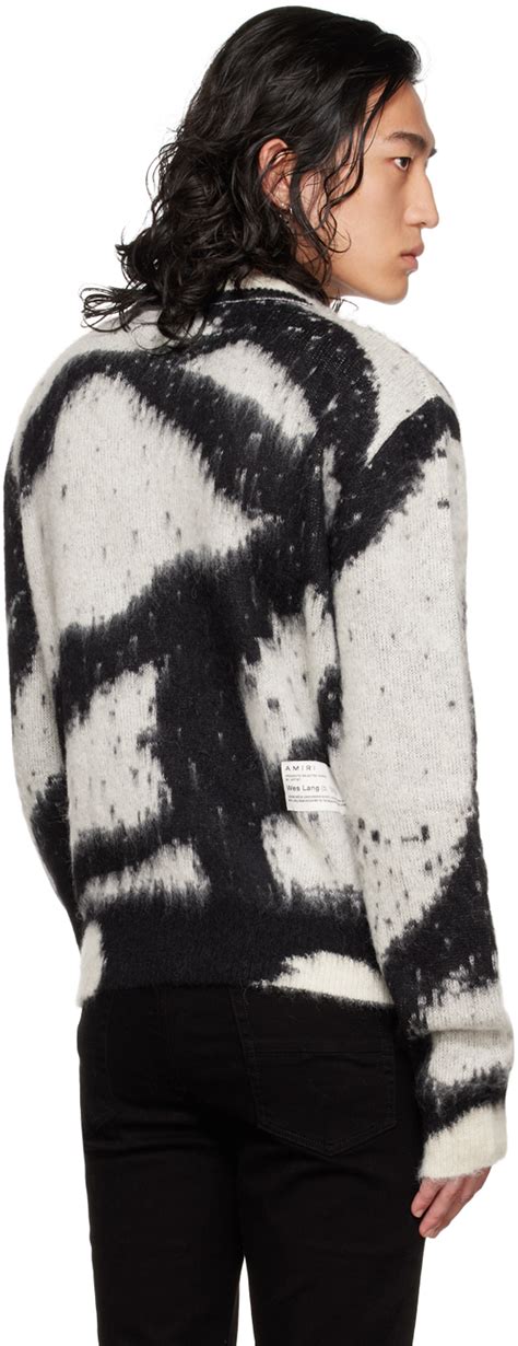 Amiri Black Off White Wes Lang Edition Reaper Sweater Amiri