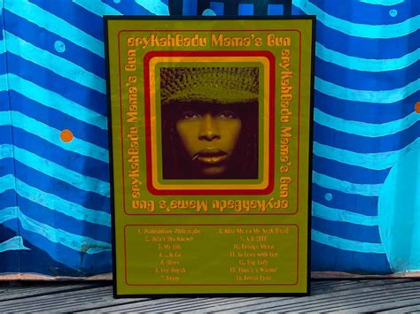 Erykah Badu Mama Gun Custom Album Cover Poster Etsy