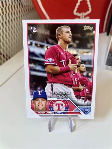 2023 TOPPS UPDATE Serie Josh Jung Rookie Debüt RC US308 Texas Rangers