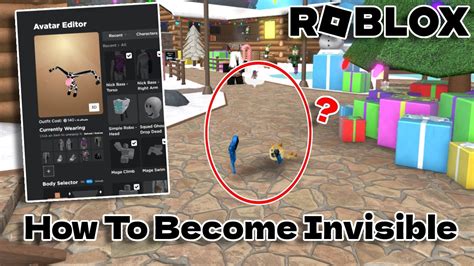 How To Make Your Avatar Invisible On Roblox Working Youtube