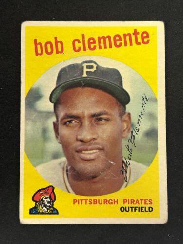 Roberto Clemente Topps Baseball Pittsburgh Pirates Vintage Ebay