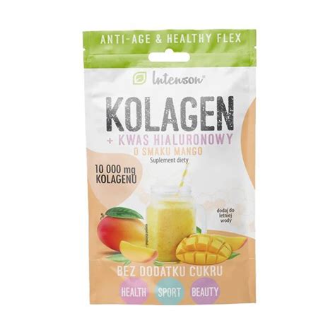 Intenson Kolagen Kwas Hialuronowy Wit C O Smaku Mango