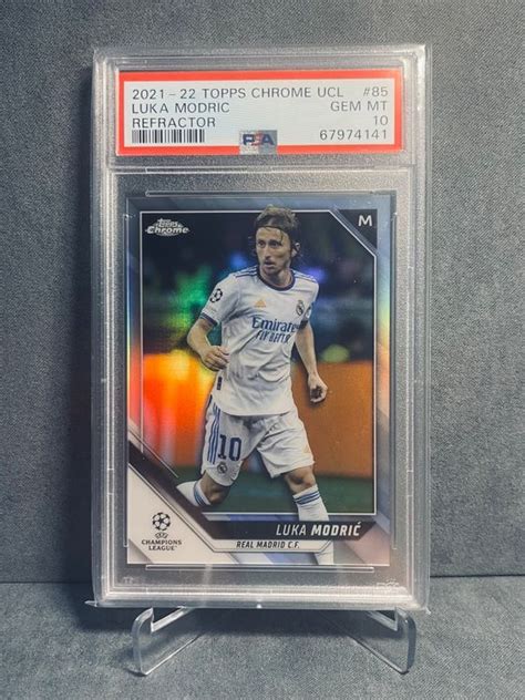 Topps Chrome Ucl Luka Modric Silver Refractor Psa Kaufen