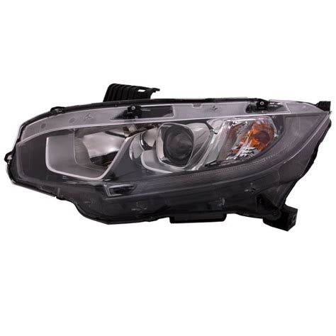 Headlight Halogen Left Driver CAPA Certified Fits 2016-2020 Honda Civic ...