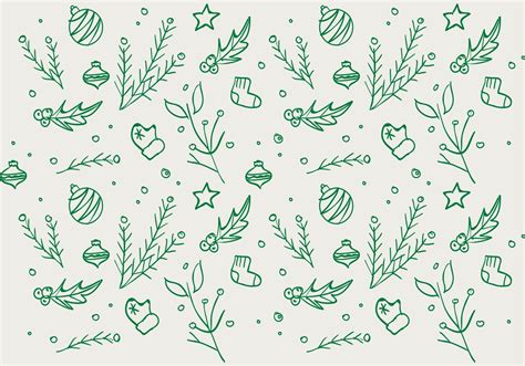 Christmas Hand Drawn Pattern Background Vector Art At Vecteezy