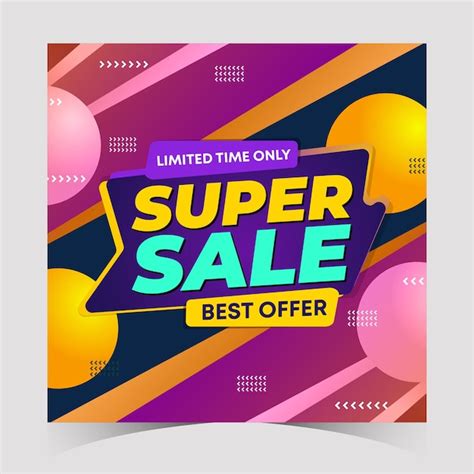 Premium Vector Flash Sale Discount Banner Super Sale Posts Design