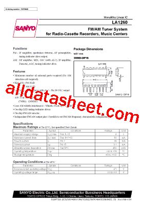 La Pdf Sanyo Semicon Device