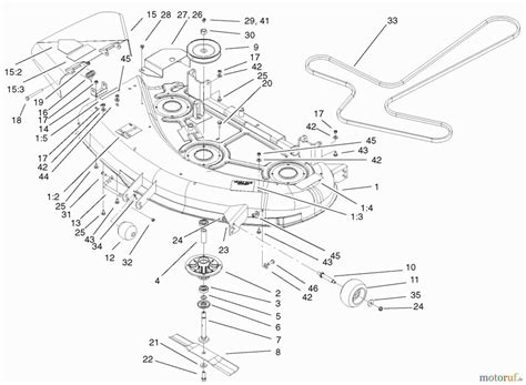 Understanding the Toro zero turn mower parts diagram