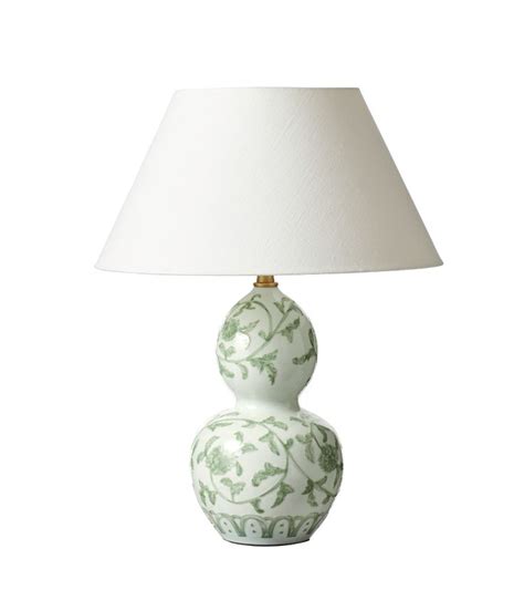 Bonington Floral Ceramic Table Lamp Jade Oka Us Traditional Table