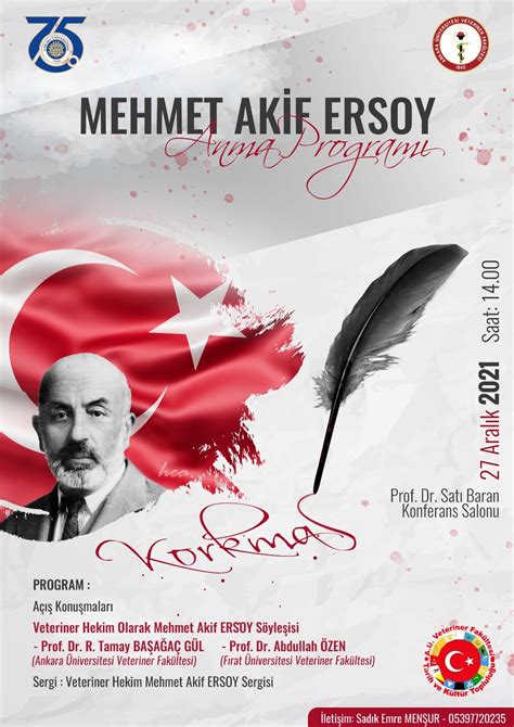 Mehmet Akif Ersoy Anma Programı Ankara Üniversitesi