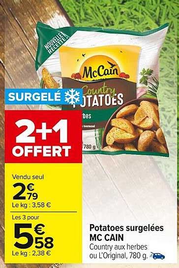 Promo Potatoes Surgelées Mc Cain chez Carrefour Market iCatalogue fr