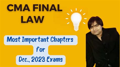 CMA FINAL LAW MOST IMPORTANT CHAPTERS FOR CMA FINAL LAW FOR