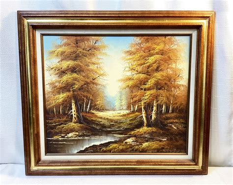 T Williams Oil Painting Autumn Forest Landscape Ebay