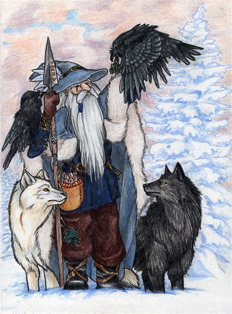 Happy Wednesday!!!! (Glad Onsdag!!!!) OP: "Odin and his companions... lovely artwork, especially ...