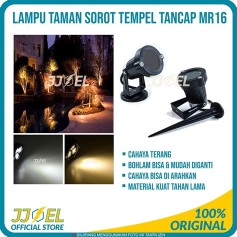 Jual Lampu Sorot Taman Tempel Tancap Outdoor Waterproof Anti Air