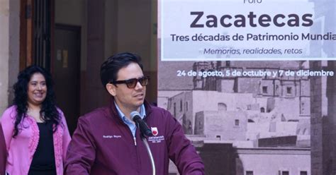 Arranca Foro Zacatecas tres décadas de Patrimonio Mundial NTR Zacatecas