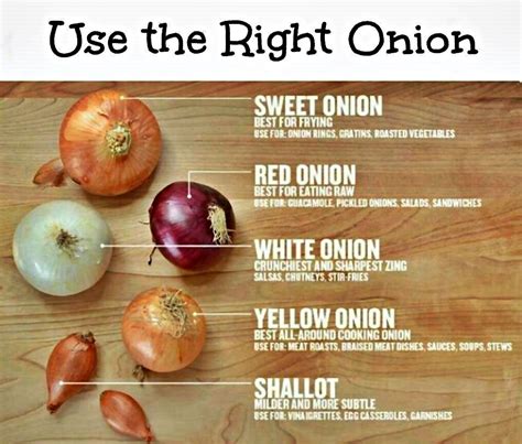 Types Of Onions And How To Use Them Cooking Tips Tricks Pintere