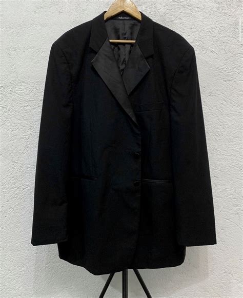 Erik Lawrence Classics Classic Black Satin Collar Mens Suit Coat Men S