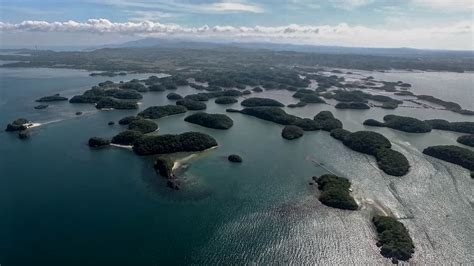 A Nice Aerial View Of The Hundred Islands Natural Park In The