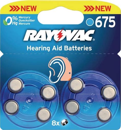 Rayovac Zinc Air Batterij PR44 1 4 V 8 Blister Bol