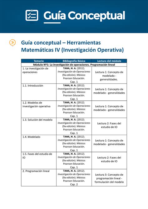 Guia conceptual Mate GuÌa conceptual Herramientas Matemticas IV