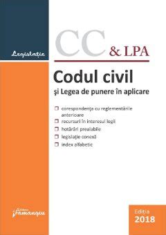 Codul De Procedura Civila Si Legea De Punere In Aplicare Actualizat La