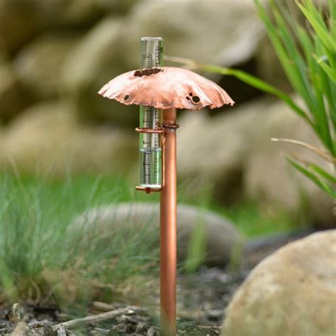 Copper Mushroom Rain Gauge - Etsy