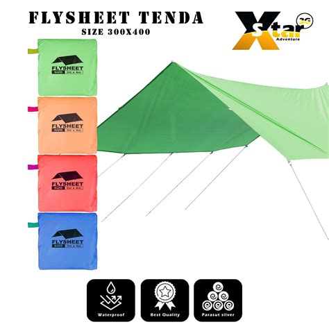 Jual Flysheet Tenda Waterproof X Atap Tenda Camping Kanopi