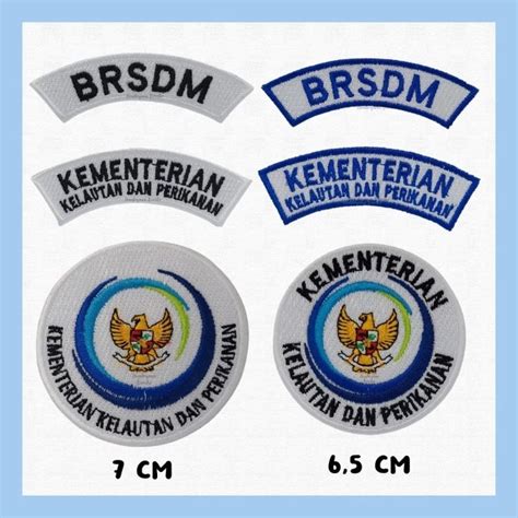 Jual Bordir Logo KKP Lokasi Kementrian Kelautan Dan Perikanan BRSDM