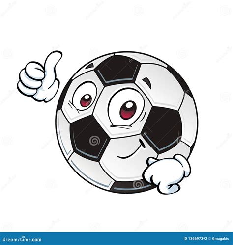 Cartoon Soccer Ball Stock Illustration Illustration Of Stadium 136697392