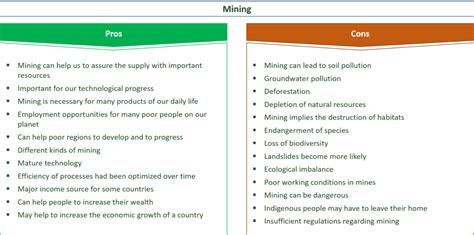 What Are Advantages And Disadvantages Of Mining