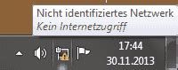 Lösungen für Nicht identifiziertes Netzwerk Kein Internetzugriff