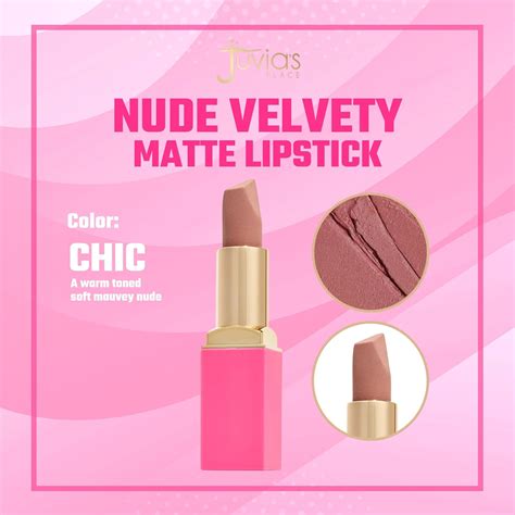 Juvias Place The Nude Velvety Matte Lipstick Lápiz labial mate nude