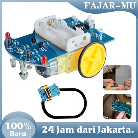 Jual DIY Robot Line Follower Kit Robot Edukasi Smart Car Analog