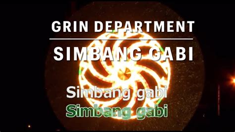 Simbang Gabi Grin Department Karaoke Youtube