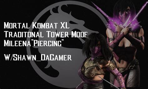 Mortak Kombat XL PS4 Mileena Piercing Traditonal Tower Med W