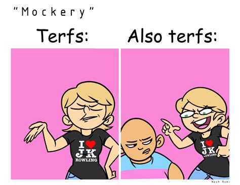 Terf-Mockery Cartoon Strips