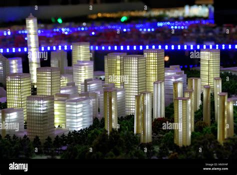 Model of a city architecture, buildings and park model Stock Photo - Alamy