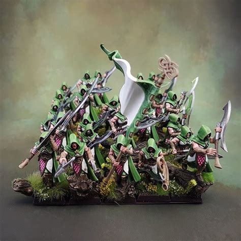 Warhammer Wood Elves Army Elfos silvanos Fantasía warhammer Miniaturas