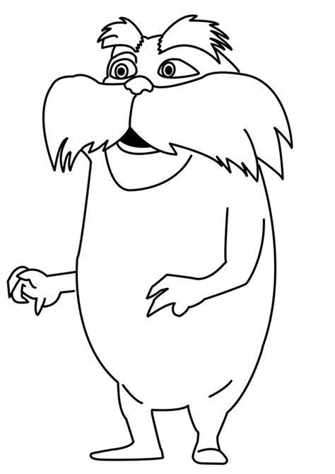 Dibujos De The Lorax Para Colorear Pintar E Imprimir Dibujosonlinenet