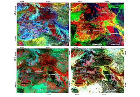 A False Color Composite Landsat Band Ratio Image B B B B And